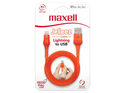 Maxell USB - LIGHTNING JELLEZ CABLE 1,2m  Orange