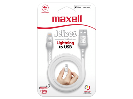 Maxell USB - LIGHTNING JELLEZ CABLE 1,2m  White