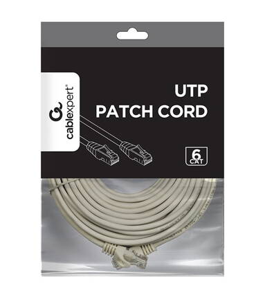 GEMBIRD UTP kábel Cat6, sivý, 10 m