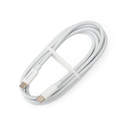 Platinet Type-C Type-C kábel 5A 100W 1,5m biely 480 Mbps