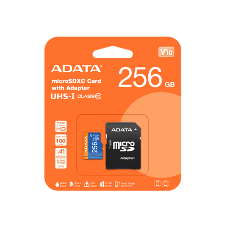 ADATA MicroSDXC 256GB UHS-I 100/25MB/s + adapter