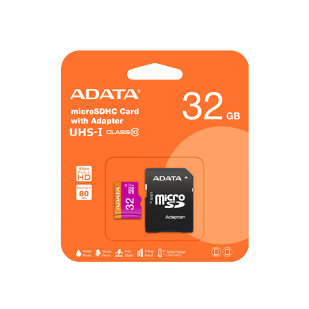 Adata Micro SDHC 32GB Premier Class 10+ adapter