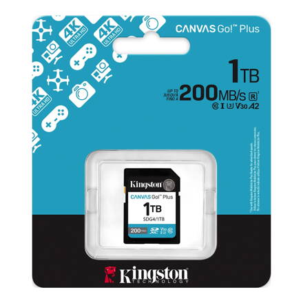 Kingston Canvas Go Plus 1 TB SDXC pamäťová karta UHS-I U3 200MB/s Class 10