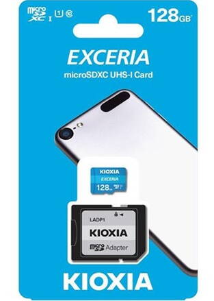 Kioxia microSDXC 128GB M203 UHSI U1 adapter Exceria
