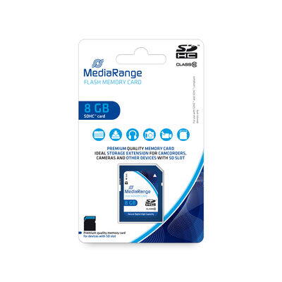 MediaRange 8GB SDHC CL10 