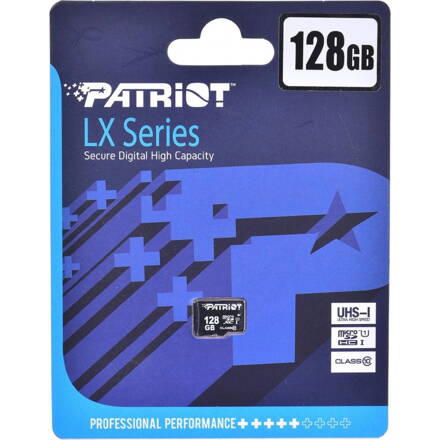 PATRIOT MICRO SDXC EP Series 128GB  V30, 100MB/s