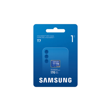 Samsung T7 microSDXC 1TB UHS-I U3 A2 V30 class 10 (170 MB/s) 