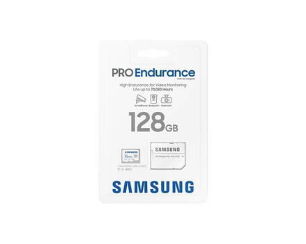 SAMSUNG PRO Endurance microSDXC pamäťová karta 128GB 100 MB/s (SD adaptér)