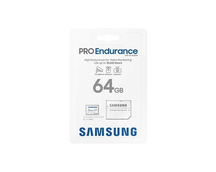 SAMSUNG PRO Endurance microSDHC pamäťová karta  64GB 100 MB/s (SD adaptér) 