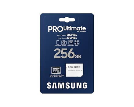Samsung PRO Ultimate micro SDXC 256GB 200MB/s UHS-I U3  Class 10 + Adaptér