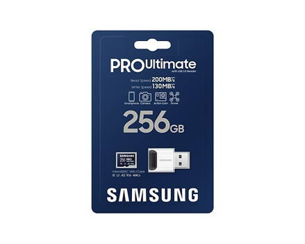 Samsung PRO Ultimate micro SDXC 256GB+USB adaptér 200MB/s UHS-I U3  Class 10 
