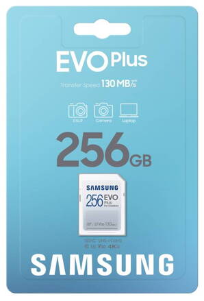 Samsung EVO Plus SDXC memóriakártya 256GB 130MB/s