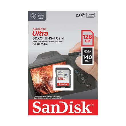 SanDisk Ultra SDXC 128GB 140MB/s Class10 UHS-I