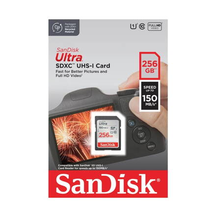SanDisk Ultra SDXC 256GB 150MB/s Class10 UHS-I