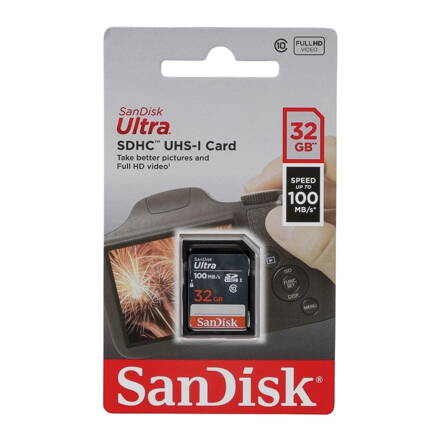 SanDisk Ultra 32GB SDHC pamäťová karta 100MB/s Class10 UHS-I (U1)
