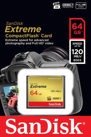 Sandisk Compact Flash Extreme 64GB 120MB/s