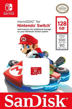 SanDisk Micro SDXC pamäťová karta 128GB UHS-I U3 (V30) Nintendo Switch (100R/90W) 