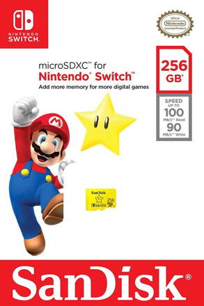 SanDisk Micro SDXC pamäťová karta 256GB UHS-I U3 (V30) Nintendo Switch (100R/90W) 