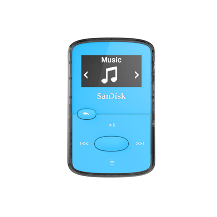 Sandisk CLip Jam MP3 prehrávač 8GB, microSDHC, Radio FM, modrý