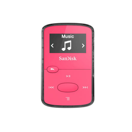 Sandisk CLip Jam MP3 prehrávač 8GB, microSDHC, Radio FM, ružový