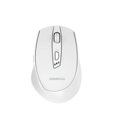 Omega bezdrôtová dobíjacia myš USB-C 800-1200-1600-2400 DPI biela