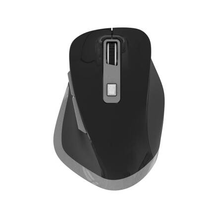 Omega bezdrôtová dobíjacia myš USB-C 800-1200-1600-2400 DPI čierno/sivá