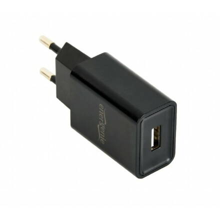 GEMBIRD sieťová USB nabíjačka, 2,1 A, čierna EG-UC2A-03-BK