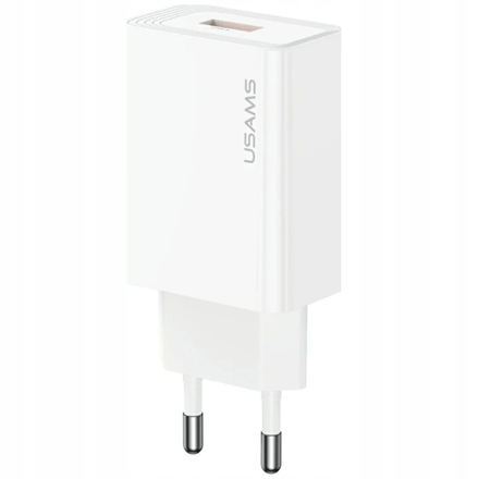 USAMS T69 nabíjačka 18W QC3.0, USB 2.1, biela