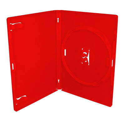 DVD-Box 14mm Single Red Amaray