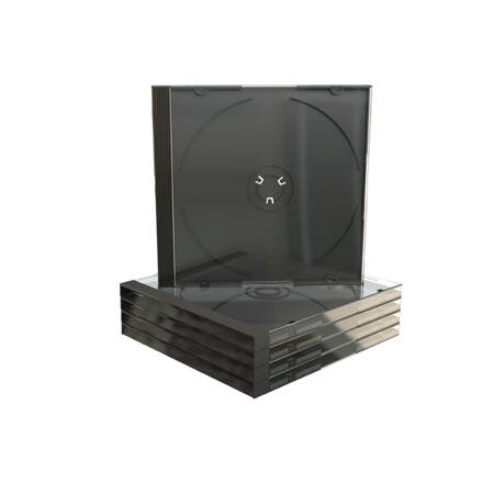 Mediarange CD-Box 10,4 mm Single Black tray *5Pack