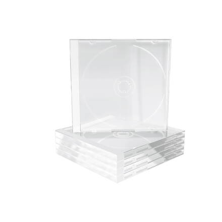 Mediarange CD-Box 10,4 mm Single Clear tray *5Pack