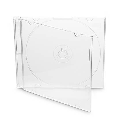 MediaRange CD-Box 5,2 mm Single Clear tray