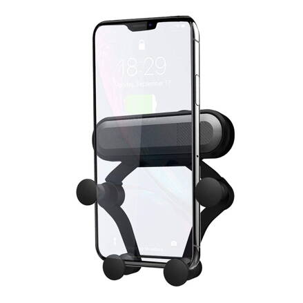 OMEGA UNIVERSAL CAR AIR VENT HOLDER GRAVITY SPIDER BLACK 45013