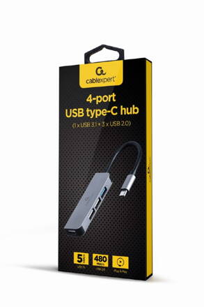 GEMBIRD 4 portos USB elosztó 3.0 UHB-C344