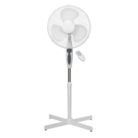 Platinet stojanový ventilátor s diaľkovým ovládačom - 40W biely