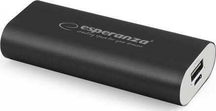 Esperanza POWER BANK HADRON  4400 mAh  black