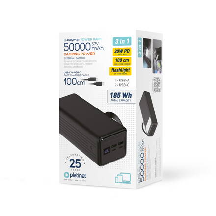 Platinet power bank 50000 mAh 20W PMPB5020B