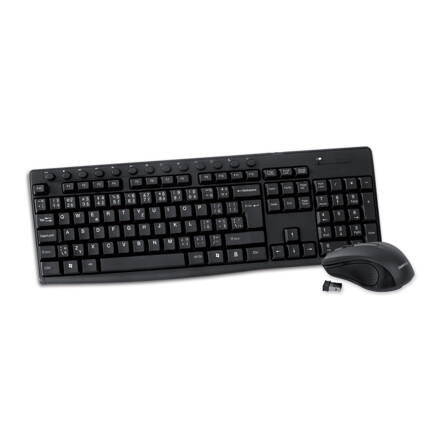 OMEGA KEYBOARD CZ + MOUSE OMEGA OKM071B M-MEDIA W-LESS SET 2.4GHZ BLACK [44440]