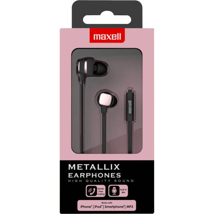 Maxell Earphone METALLIX  PINK