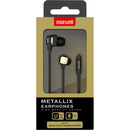 Maxell Earphone METALLIX GOLD