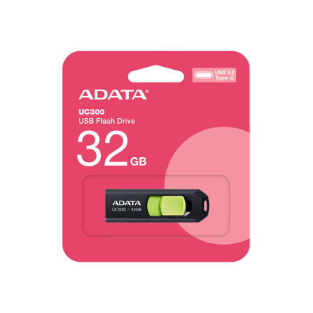 ADATA USB kľúč UC300 Type-C 32GB USB 3.2 black-green
