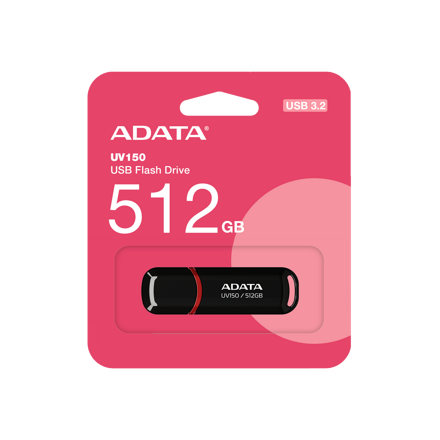 ADATA USB kľúč UV150 512GB USB 3.2, čierny