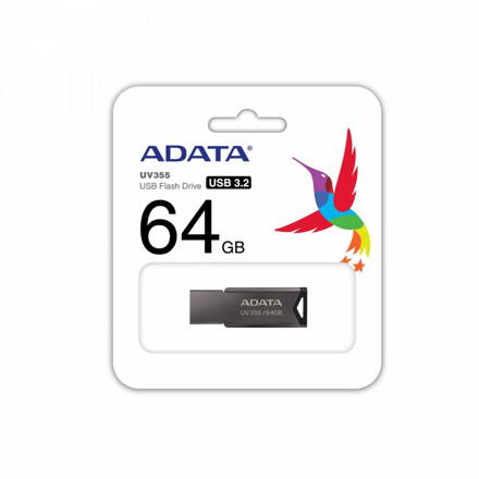 Adata Pendrive UV355 64GB USB3.1 Metallic
