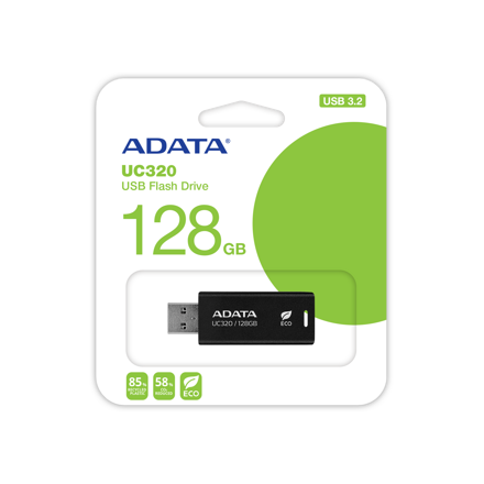 ADATA USB kľúč UC320 ECO 128GB USB 3.2 black