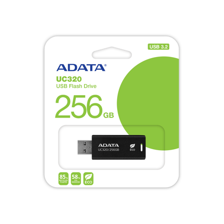 ADATA USB kľúč UC320 ECO 256GB USB 3.2 black