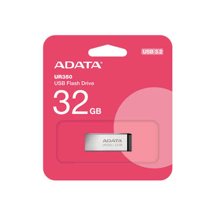 Adata USB UR350 kľúč 32GB USB 3.2 Gen1, kov/čierna