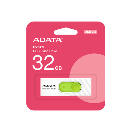 Adata Flash Drive UV320, 32GB, USB 3.2 green-white