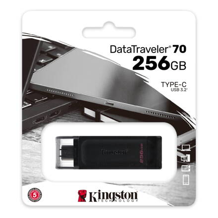 Kingston USB  DataTraveler  70 256GB  USB-C 3.2 gen. 1