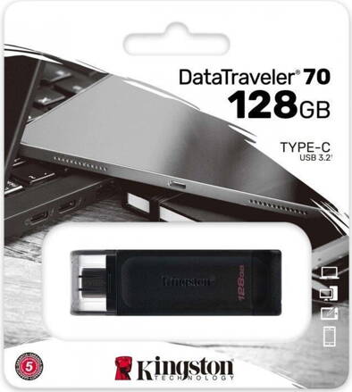 Kingston USB  DataTraveler  70 128GB  USB-C 3.2 gen. 1