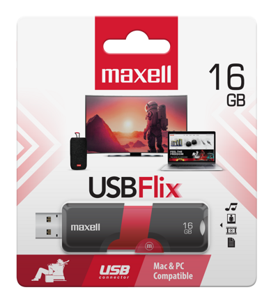 Maxell USB 16GB FLIX Black-Red USB 2.0
